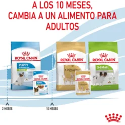 Royal Canin X-Small Puppy Trocitos en Salsa sobre para perros