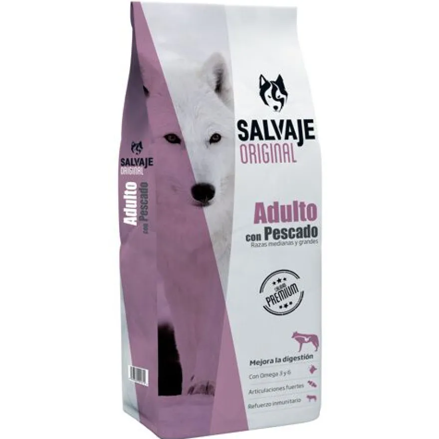 Salvaje Original Adulto Pescado pienso para perros