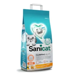 Sanicat Clumping White Duo Arena Aglomerante para gatos