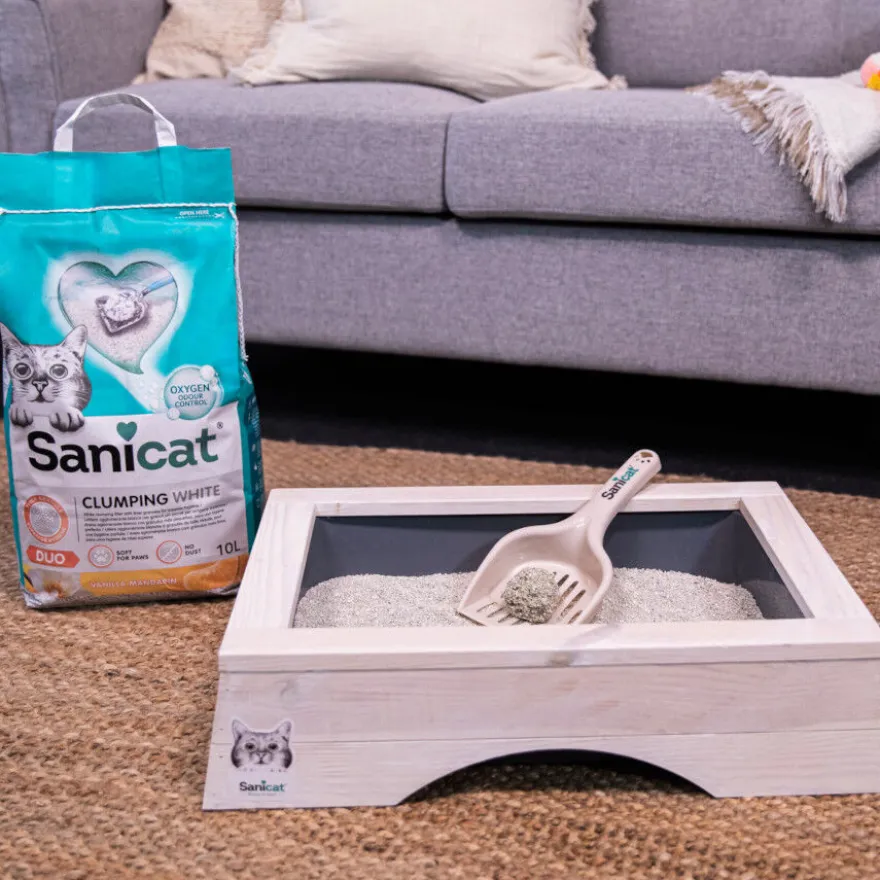 Sanicat Clumping White Duo Arena Aglomerante para gatos