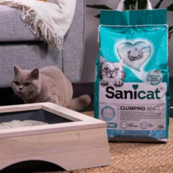 Sanicat Cumpling White Active Marseille Arena Aglomerante para gatos