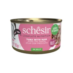 Schesir Adult Atún con Jamón lata para gatos