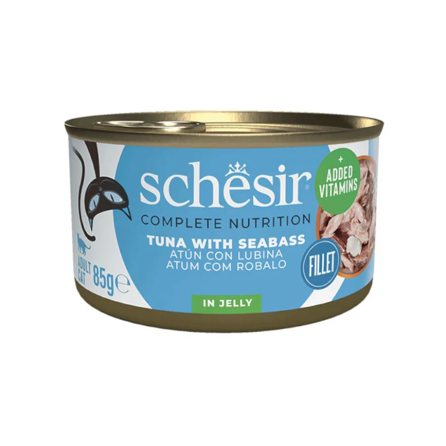 Schesir Adult Atún con Lubina lata para gatos