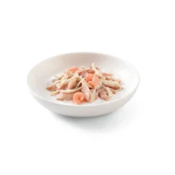 Schesir Adult atún con pollo y gambas sobre para gatos