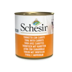 Schesir Adult atún con zanahorias lata para perros