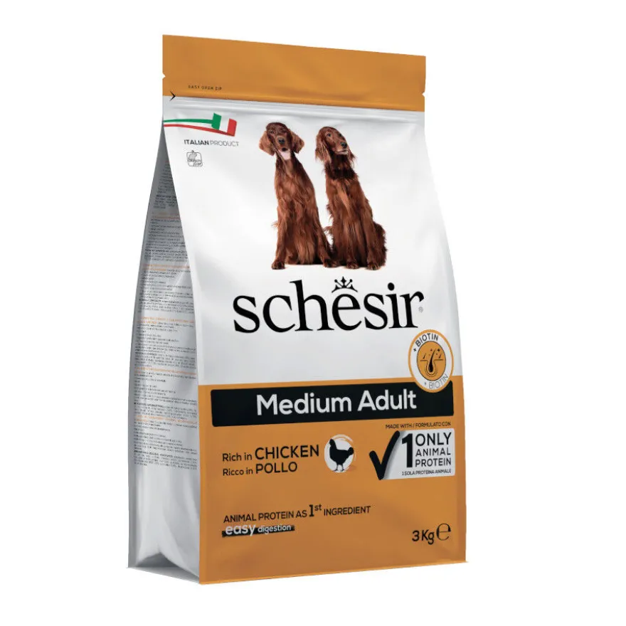 Schesir Adult Medium Nature Pollo pienso para perros
