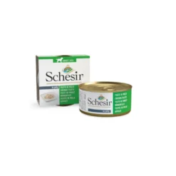 Schesir Adult pollo en gelatina lata para perros
