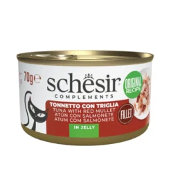 Schesir Atún con Salmonete en Gelatina lata para gatos