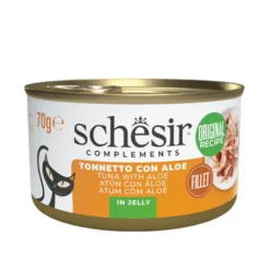 Schesir Filetes de Atún con Aloe en Gelatina lata para gatos