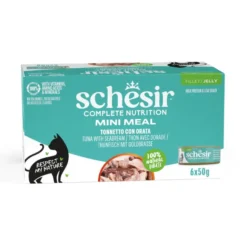 Schesir Mini Meal Atún con Dorada para gatos - Multipack