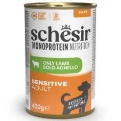 Schesir Monoprotein Lata Cordero para perros