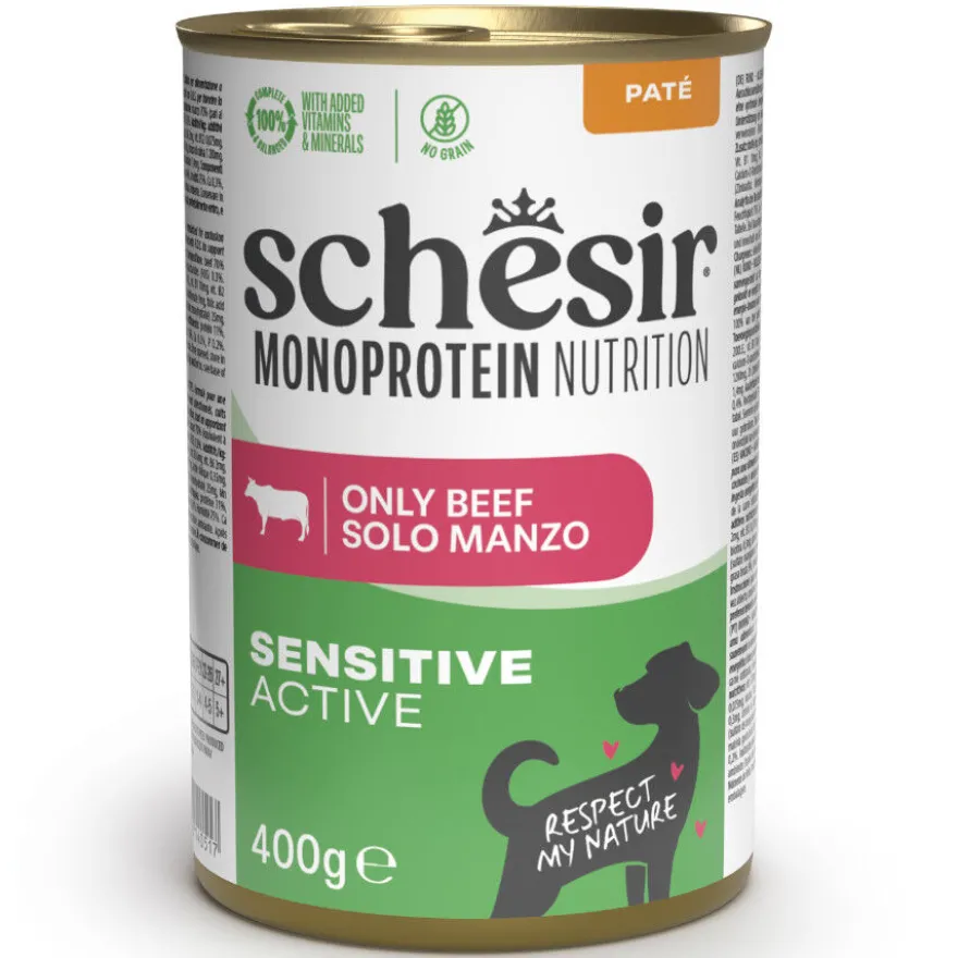 Schesir Monoprotein Lata Ternera para perros