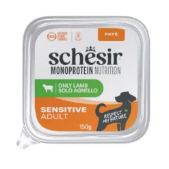 Schesir Monoprotein Tarrina Cordero paté para perros