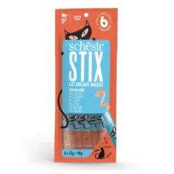 Schesir Stix Snacks Salmón para gato