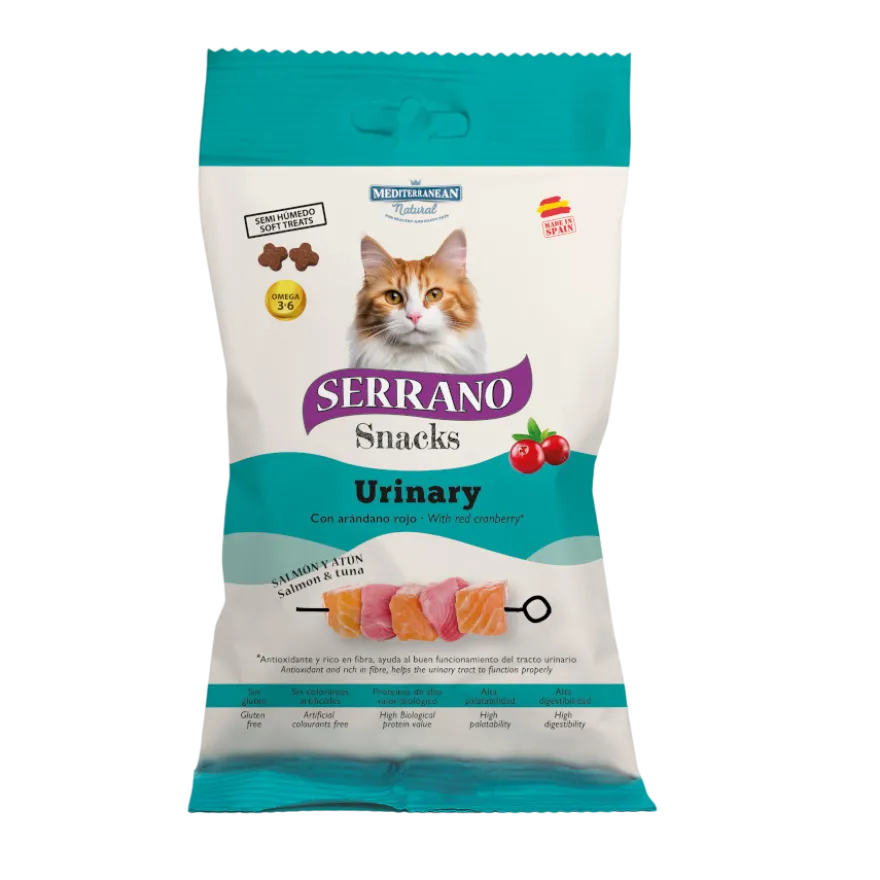 Serrano Bocaditos Urinary de Salmón y Atún para gatos