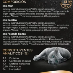 Sheba Délices du Jour en Salsa de atún, Bacalao y Pescado Blanco alimento húmedo para gatos