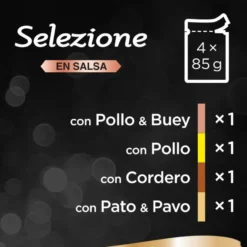 Sheba Selezione Carnes Salsa en Bolsita para Gatos - Multipack