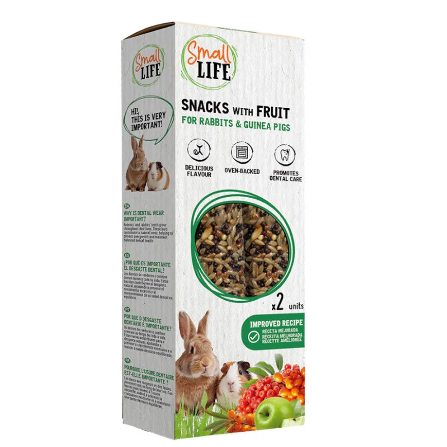 Small Life Barritas Snack con Fruta para conejos y cobayas
