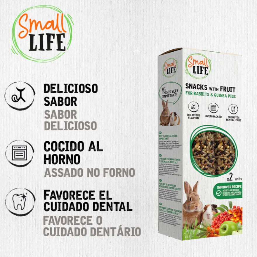 Small Life Barritas Snack con Fruta para conejos y cobayas