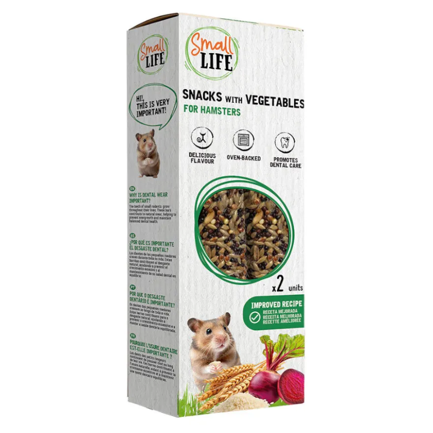 Small Life Barritas Snack con vegetales para hámsters
