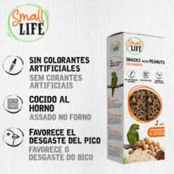 Small Life Barritas Snack con cacahuetes para loros