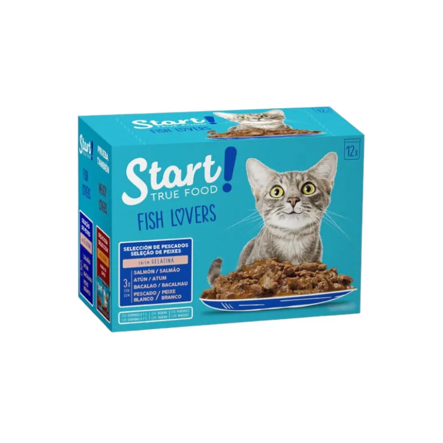 Start Cat Selección de Pescados sobres en gelatina para gatos - Multipack
