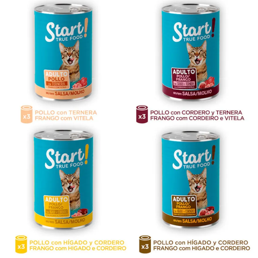 Start Multipack de Carne en Salsa para Gatos