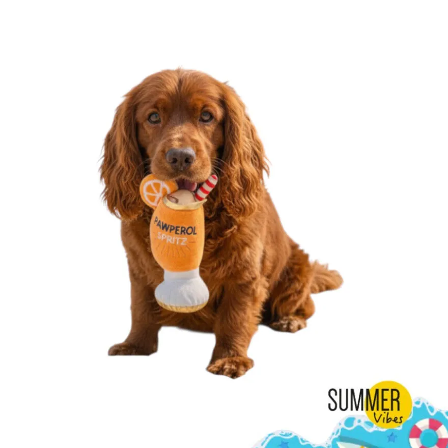 Summer Vibes Pawperol Spritz Peluche Juguete para perros