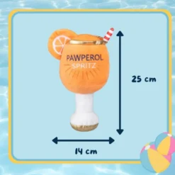 Summer Vibes Pawperol Spritz Peluche Juguete para perros