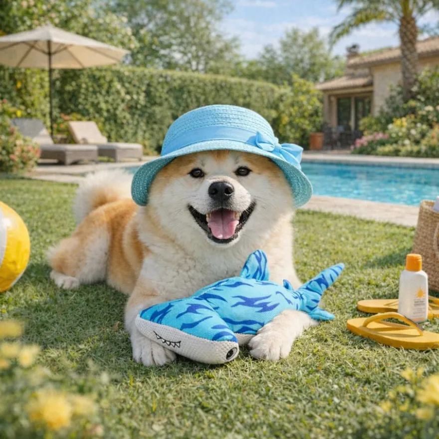 Summer Vibes Tiburón Peluche para perros
