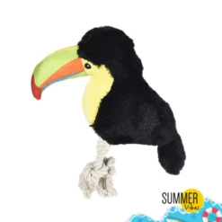 Summer Vibes Tucan de Peluche con Cuerda para perros
