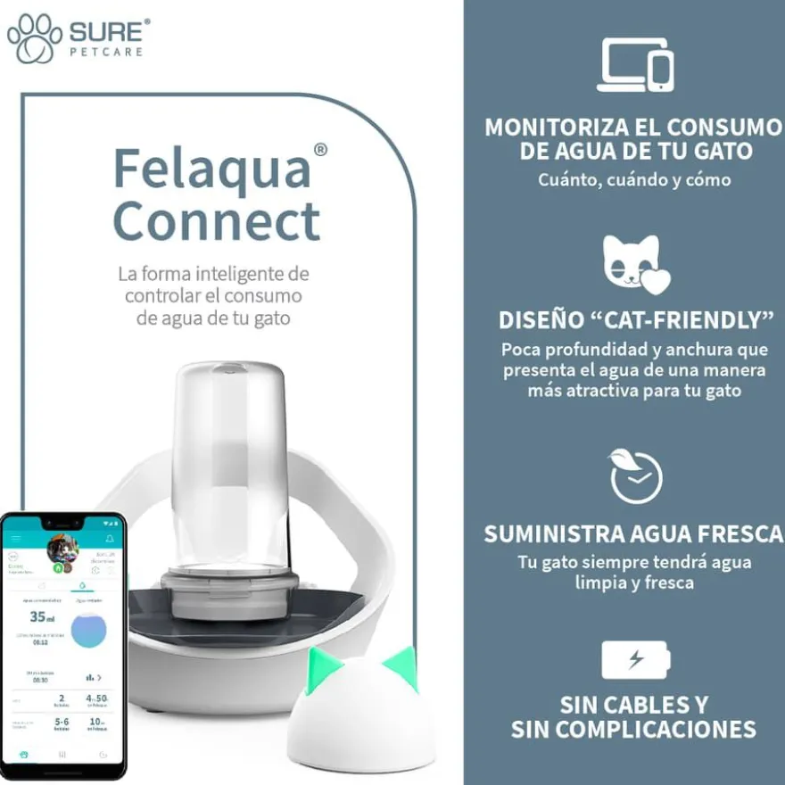 Sure Petcare Felaqua Connect Bebedero Automático para gatos