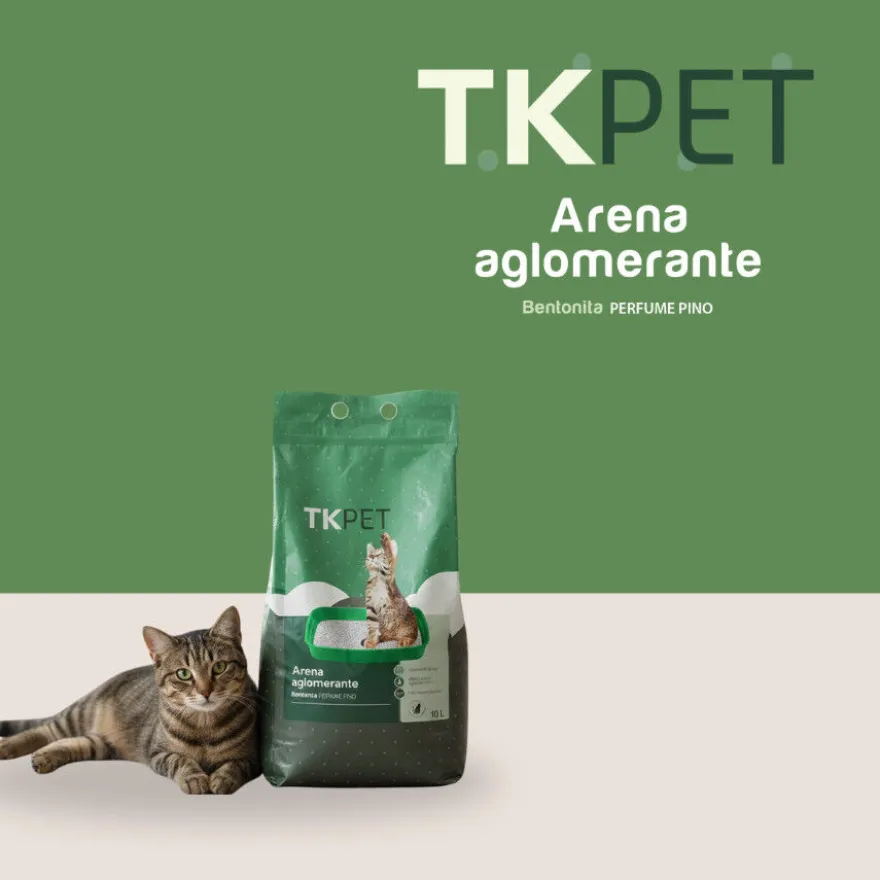 TK-Pet Arena Aglomerante de Bentonita y Pino para Gatos