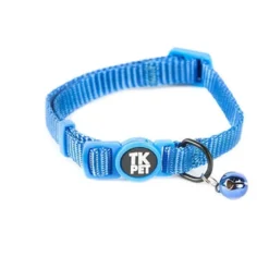TK-Pet Classic Collar Nylon con Cascabel Azul para gatos