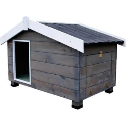 TK-Pet Mountain Caseta de Madera Gris para perros