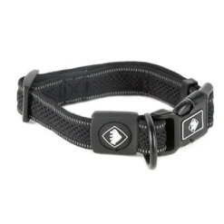 TK-Pet Reflective Comfort Collar Negro para perros