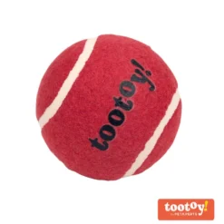 Tootoy! Chase Squeaker Ball Roja pelota de tenis para perros