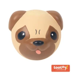 Tootoy! Chew Pug mordedor de látex con sonido para perros