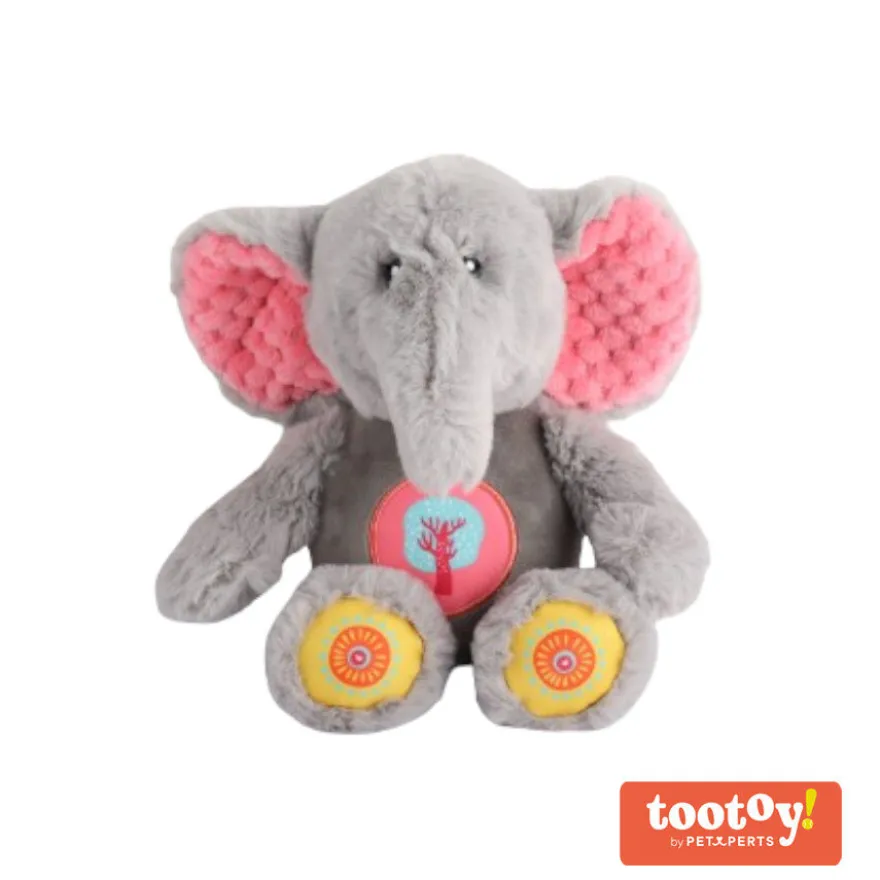Tootoy! Comfort Cute Elephant Cuddler peluche para perros