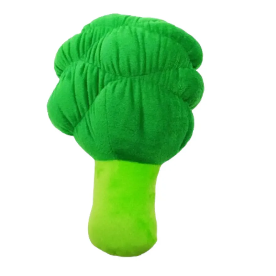 Tootoy! Comfort Healthy Broccoli Cuddler peluche con sonido para perros