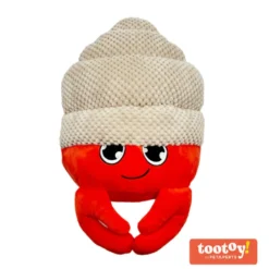 Tootoy! Comfort Hermit Crab Cuddler peluche con sonido para perros