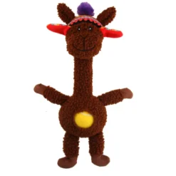 Tootoy! Comfort Long Neck Alpaca peluche con pelota para perros