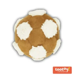 Tootoy! Comfy Football Beige Pelota de Peluche para perros