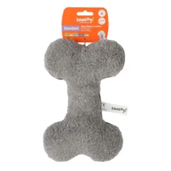Tootoy! Hueso de Peluche con Sonido Gris para perros