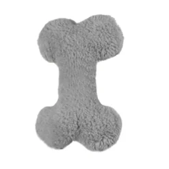 Tootoy! Hueso de Peluche con Sonido Gris para perros