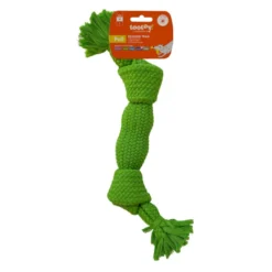 Tootoy! Hueso Mordedor de Cuerda Verde para perros