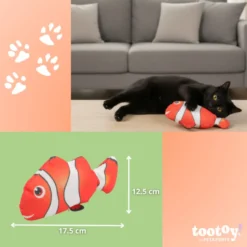 Tootoy! Juguete Interactivo Pez Payaso para gatos