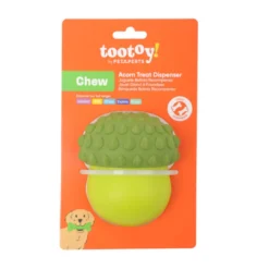 Tootoy! Juguete Portagolosinas Bellota Verde para perros