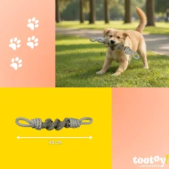 Tootoy! Mordedor de Cuerda con Nudos para perros