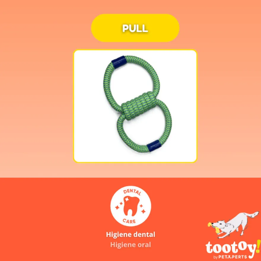 Tootoy! Mordedor de Cuerda Doble para perros
